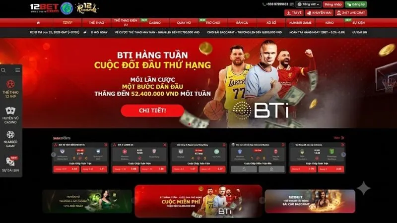 Banner chuyên nghiệp giới thiệu link vào 12BET mới nhất năm 2026 với thiết kế hiện đại và sang trọng